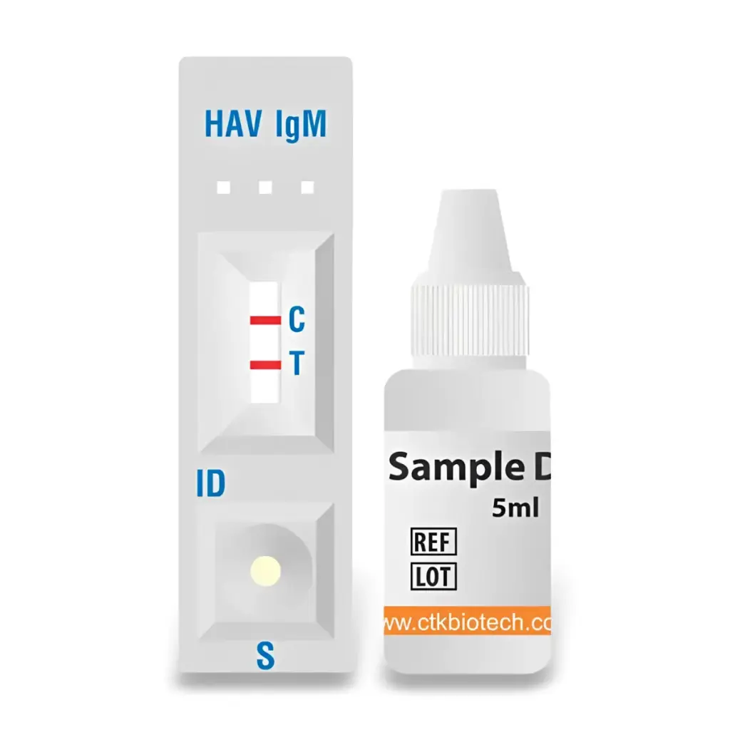 Khay thử xét nghiệm định tính kháng thể IgM kháng HAV
(Onsite HAV IgM Rapid Test)