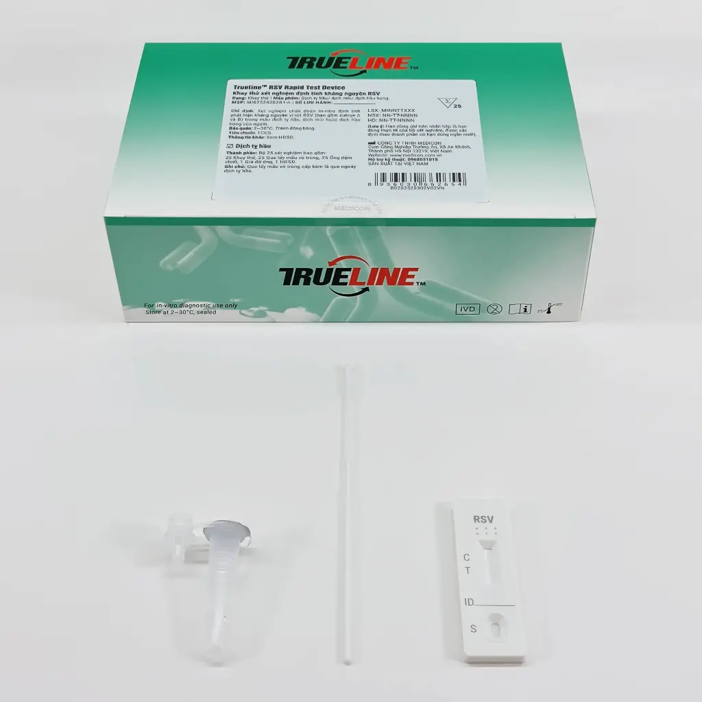 Khay thử xét nghiệm định tính kháng nguyên RSV (Trueline™ RSV Rapid Test Device)