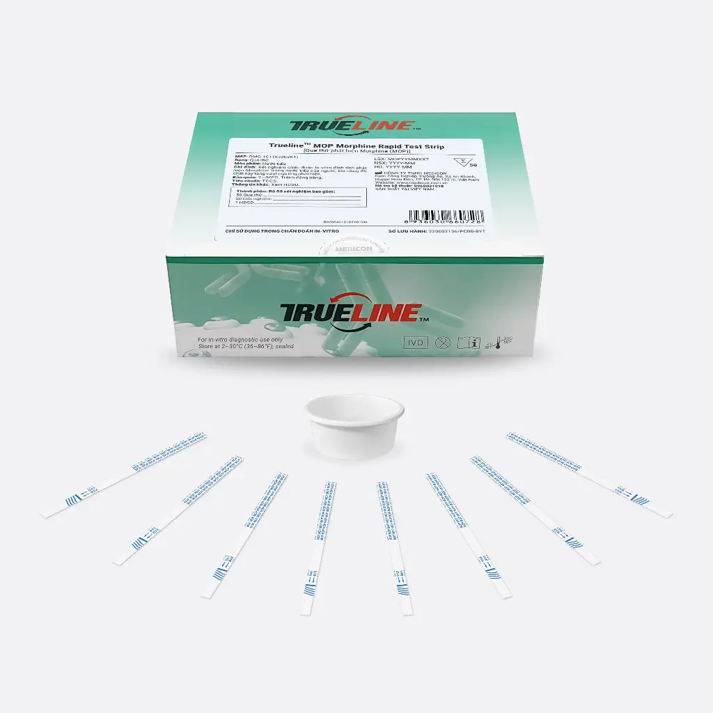 Que thử xét nghiệm định tính Morphine [Trueline™ MOP Morphine Rapid Test Strip]