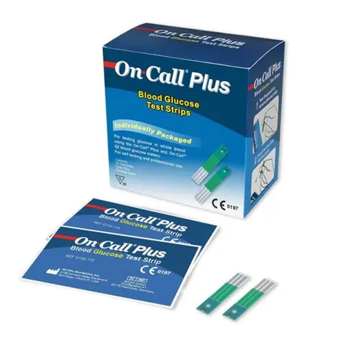 Que thử đường huyết [On Call® Plus Blood Glucose Test Strips] (Hộp 1x25)