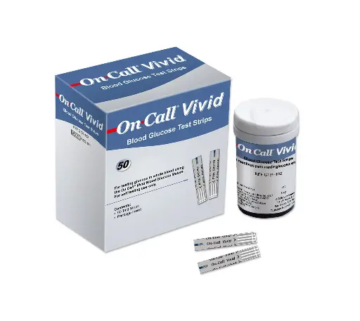 [G135-102] Que thử đường huyết [On Call® Vivid Blood Glucose Test Strips] (Hộp 50)