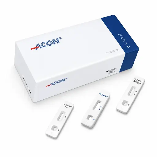 [L031-10711] Khay thử xét nghiệm định tính kháng nguyên H.pylori [ACON® H. pylori Antigen Rapid Test Cassette (Feces)] (Hộp 25)