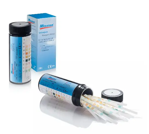 Que thử phân tích nước tiểu 11 thông số [Mission® Urinalysis Reagent Strips (11 parameters)] (Hộp 100)