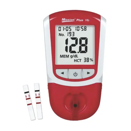 [C112-3021] Máy đo huyết sắc tố (Hb) và thể tích khối hồng cầu (Hct) [Mission® Plus Hb Hemoglobin Testing System] (Hộp 1)