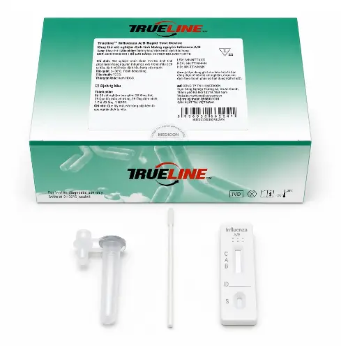 Khay thử xét nghiệm định tính kháng nguyên Influenza A/B [Trueline™ Influenza A/B Rapid Test Device] (Hộp 25)
