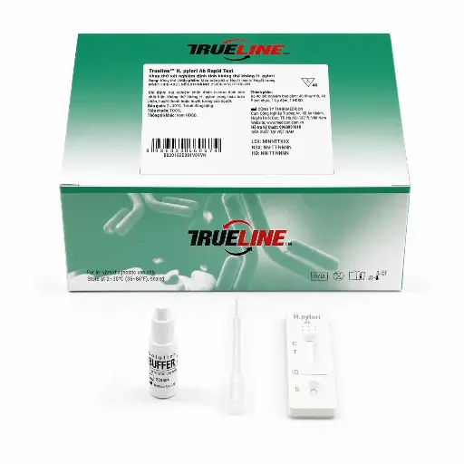 [IHPB-402] Khay thử xét nghiệm định tính kháng thể kháng H. pylori [Trueline™ H. pylori Ab Rapid Test] (Hộp 40)