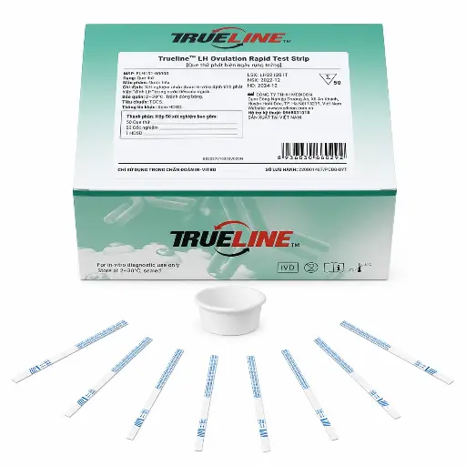 Que thử phát hiện ngày rụng trứng [Trueline™ LH Ovulation Rapid Test Strip]