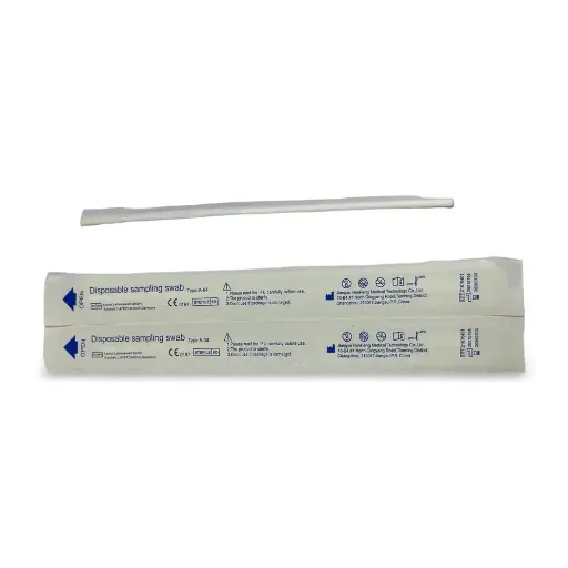 [A-04] Que lấy mẫu vô trùng (tỵ hầu),150mm. NSX: Jiangsu Hanheng, Mã SP: A-04 (Túi 25)