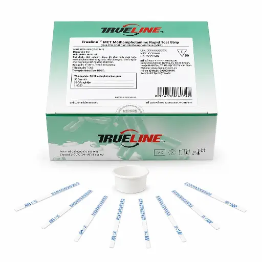 Que thử xét nghiệm định tính Methamphetamine [Trueline™ MET Methamphetamine Rapid Test Strip]
