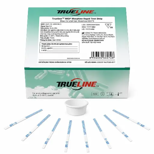 Que thử xét nghiệm định tính Morphine [Trueline™ MOP Morphine Rapid Test Strip]