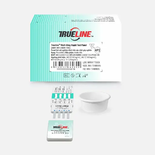 Trueline™ Multi-Drug Rapid Test Panel (AMP/KET/MET/MOP) (Hộp 5 Test)