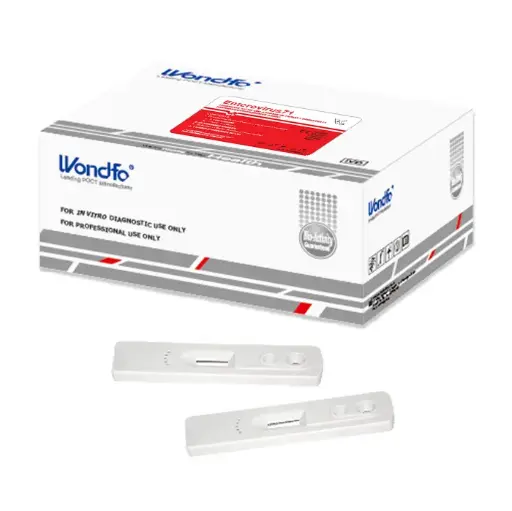 [W141-C] Xét nghiệm phát hiện kháng thể IgM kháng Enterovirus71 (Diagnostic kit for IgM Antibody to human Enterovirus71 (Immunochromatographic Assay)) (Box 25)