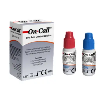 [GU124-12D] Dung dịch chứng cho máy đo axit uric [On Call® Uric Acid Control Solution]. (2 lọ/hộp)